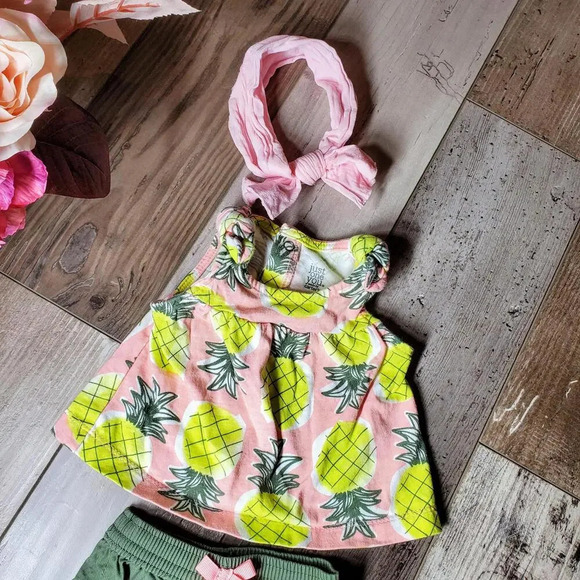 Just One You by Carter's Pineapple Newborn Baby Bundle NB - Picture 9 of 13